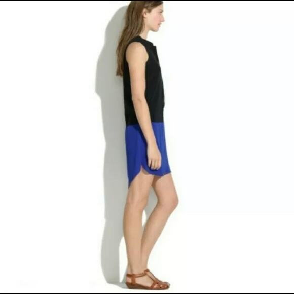 MADEWELL Colorblock Sleeveless Tunic Dress XS - Picture 6 of 6